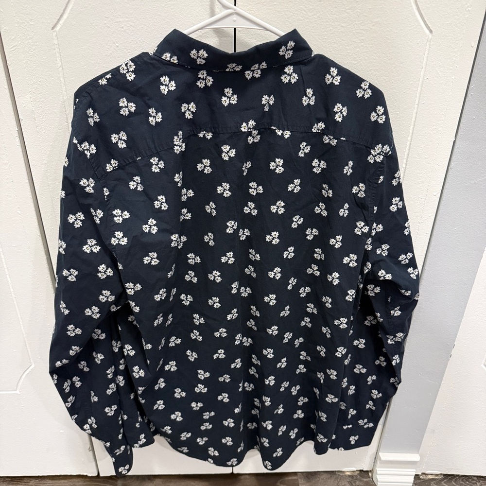 An Original Penguin by Munsingwear Blue Flower Button Down Long Sleeve - Picture 2 of 13